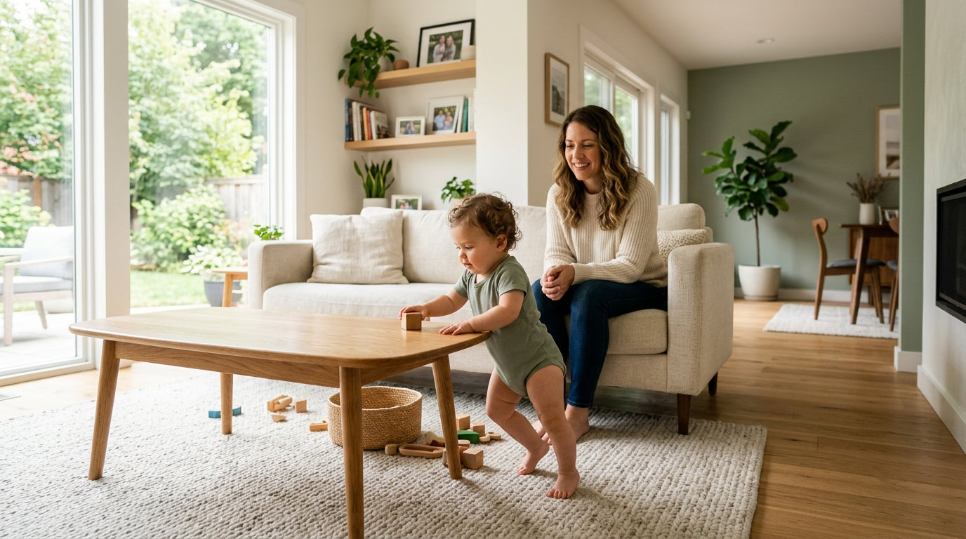 Coffee Table Safety: Corner Guards and Alternatives for Baby Homes